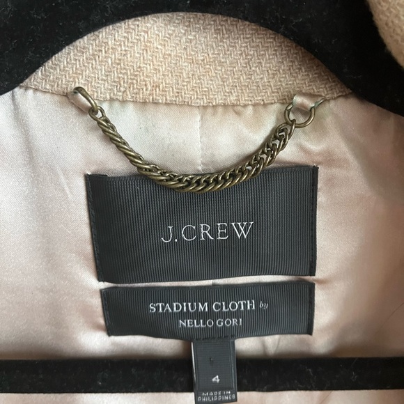 J. Crew Cocoon Coat in Italian Stadium Cloth Sandstone beige size 4 - Picture 10 of 13